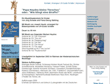 Tablet Screenshot of papahaydn.de